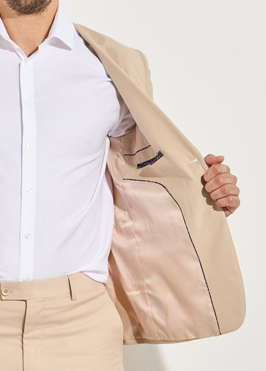 Veste de costume uni beige Beige