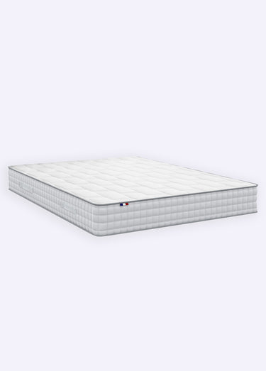 Matelas ferme à ressorts 7 zones, haut. 24cm Blanc