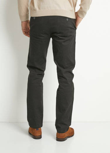 Pantalon chino droit toile Noir