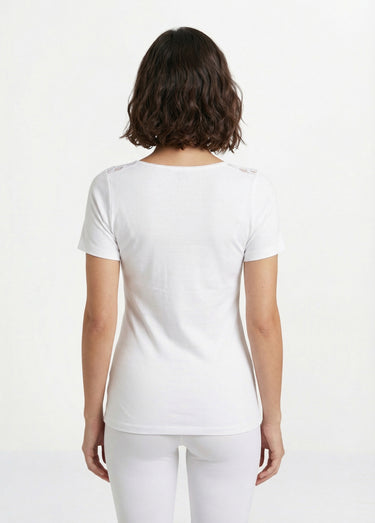 Maillot de corps manches courtes - lot de 2 Blanc Lot2