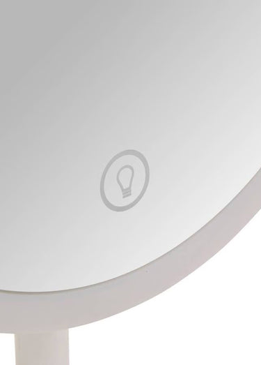 Miroir LED tactile pivotant sur pied Blanc