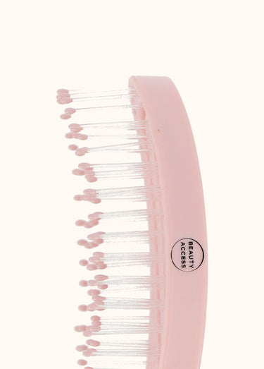 Brosse à cheveux de voyage à picots Rose