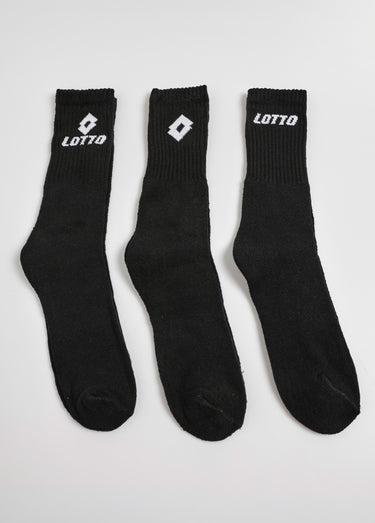 Lot de 3 Chaussettes logo Noir