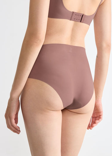 Culotte taille haute invisible Cacao
