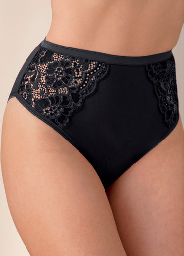 Lot de 2 culottes légèrement échancrées Noir Lot2