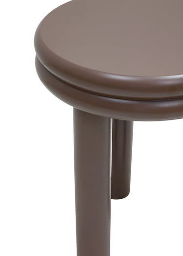 Table d'appoint bois forme tabouret PLUMP Chocolat