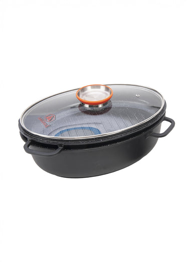 Braisière ovale 38cm céramique tous feux antiadhésive Alizée Noir