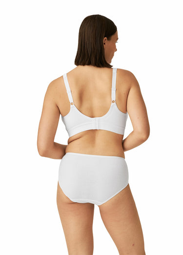 Soutien-gorge brassière coton Athleisure Blanc