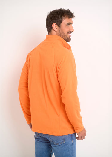 Veste polaire chaude avec col montant Orange