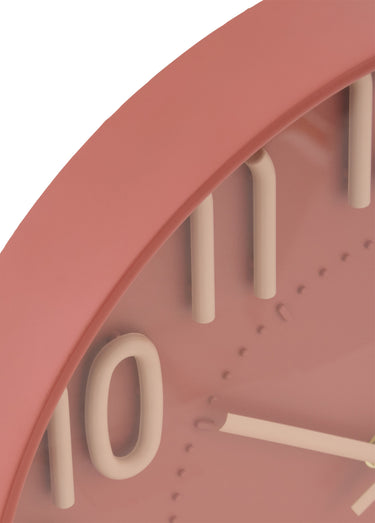 Horloge fantaisie chiffres 3D HOMY Rouge