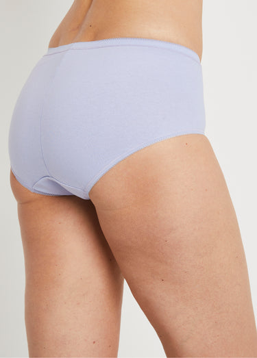 Culotte taille normale galbante coton Lavande