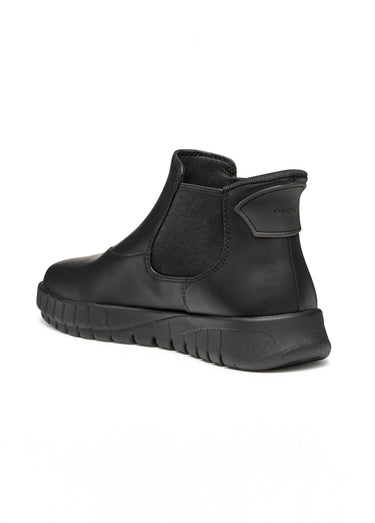 Boots Chelsea avec semelle crantée Noir