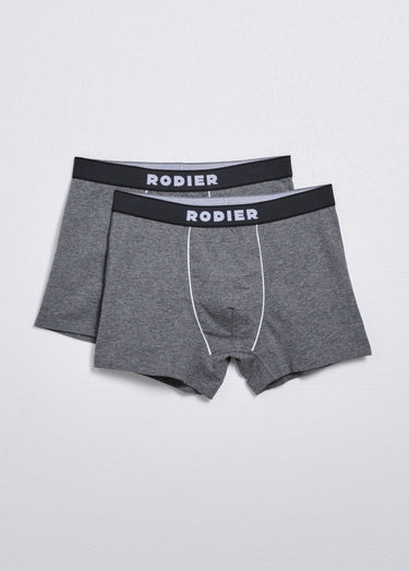 Boxers ceinture élastiquée avec logo Gris Fonce