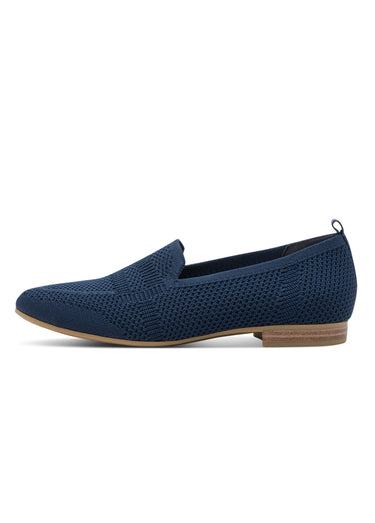 Mocassins sportswear chic en maille mesh Marine
