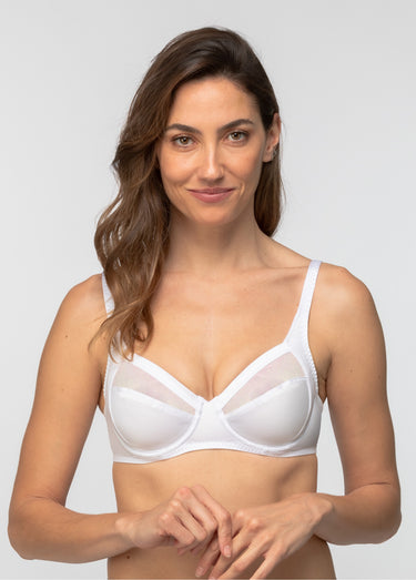 Soutien-gorge avec armatures emboîtant Blanc