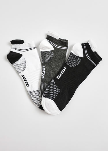 Lot de 3 Socquettes techniques Assortis Blanc