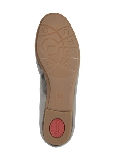 Ballerines cuir semelle plate antidérapante Argente