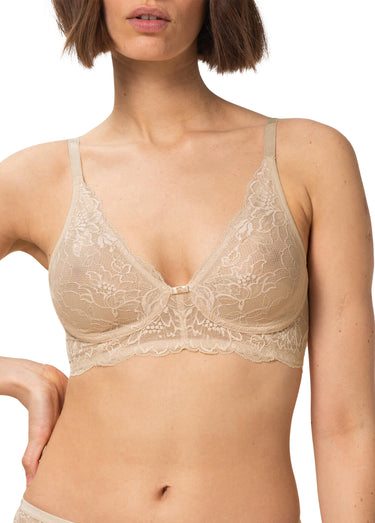 Soutien-gorge foulard sans armature Creme