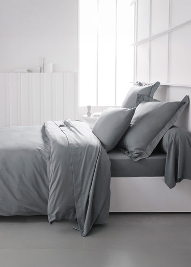 Drap housse pur coton qualité supérieure Gris