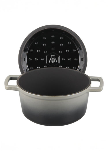 Cocotte fonte ronde 20cm, Masseiron 2A Gris