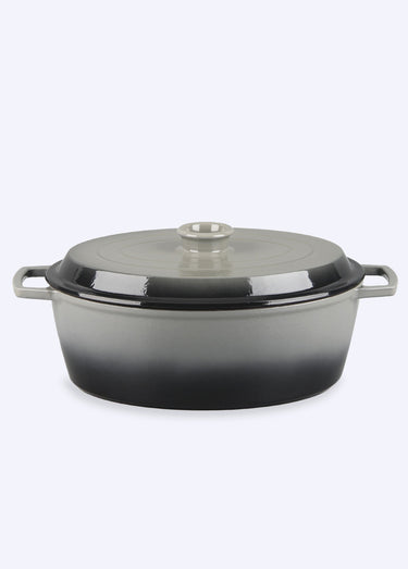 Cocotte fonte ovale 33cm, Masseiron 2A Gris