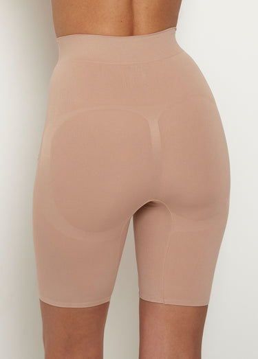 Short gainant sans coutures Beige