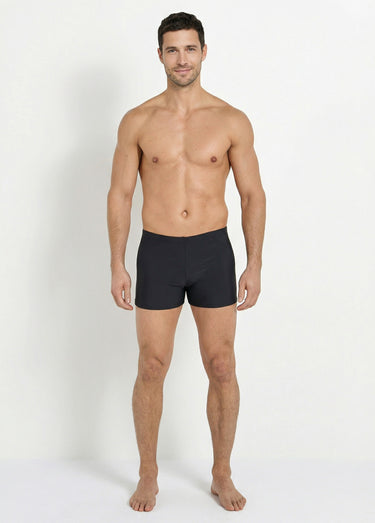 Boxer de bain piscine uni, essentiel Noir