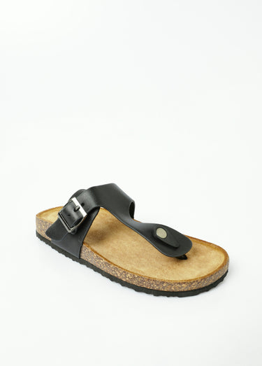 Mules entredoigts avec semelle ergonomique Noir
