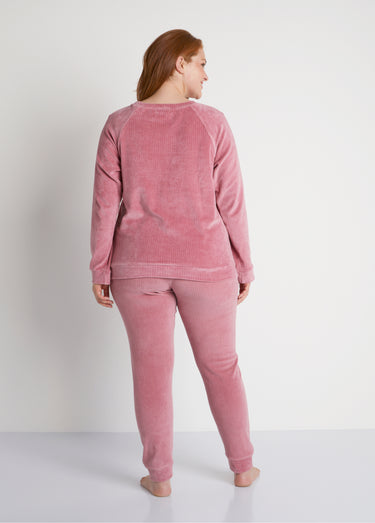 Pantalon de pyjama en velours côtelé Bois De Rose
