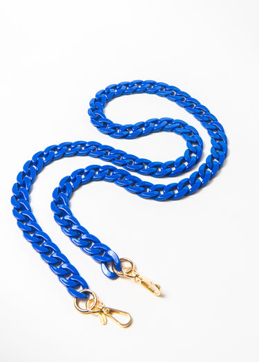 Chaine de téléphone maille colorée Bleu