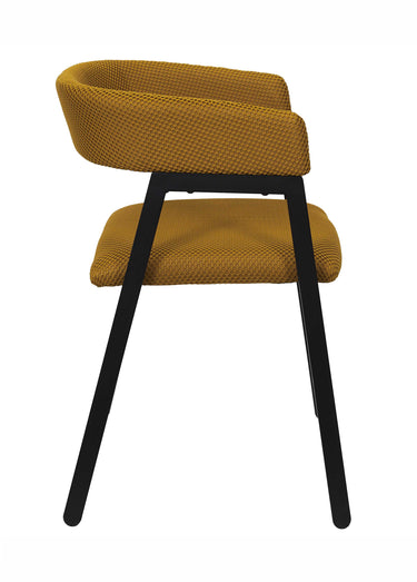 Fauteuil design mesh avec dossier ATOME Jaune