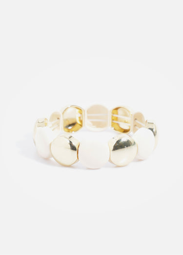 Bracelet élastiqué en acier inoxydable Dore