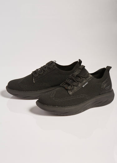 Baskets sporty en mesh, détails chic Noir