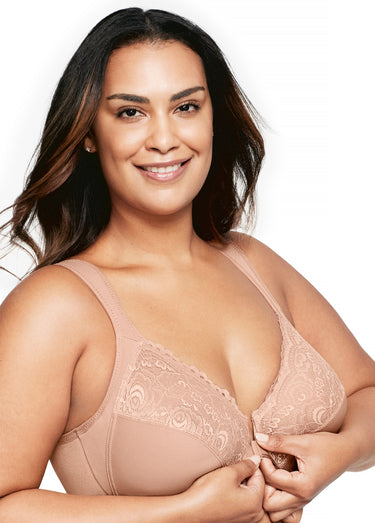 Soutien-gorge WonderWire ouverture devant Cappuccino