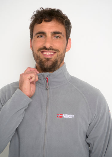 Veste polaire chaude avec col montant Gris Clair