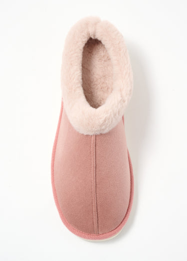Chaussons doux fourrés largeur confort Rose