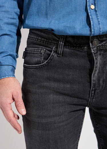 Jean droit 5 poches denim stretch Gris Anthracite