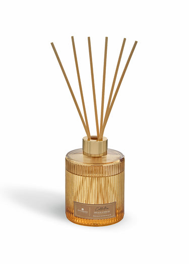 Diffuseur de parfum Albie, verre strié Orange