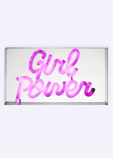 Lampe LED effet néon, Girl Power Rose