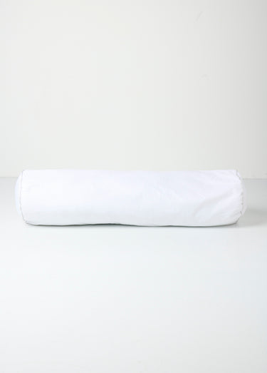 Traversin synthétique enveloppe pur coton Blanc