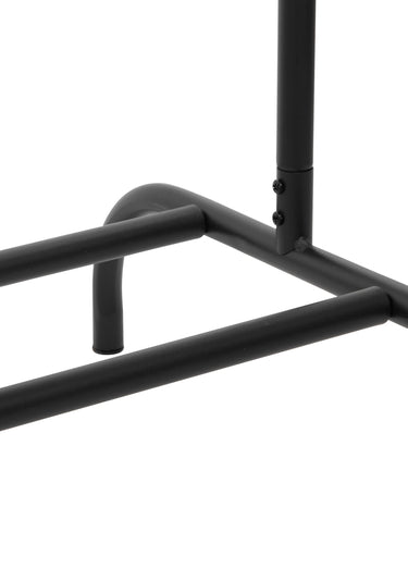 Portant à vêtements, métal et bambou Noir