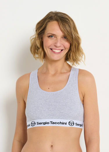 Brassière sport dos nageur Gris