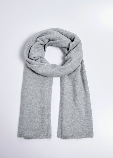 Écharpe en maille chaude avec laine Gris Chine