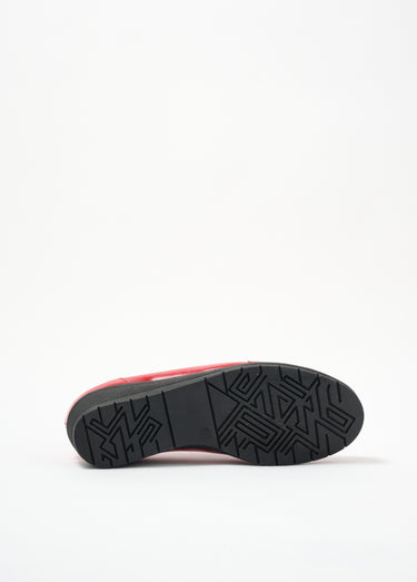Mocassins souples élastiqués largeur confort Vernis Rouge