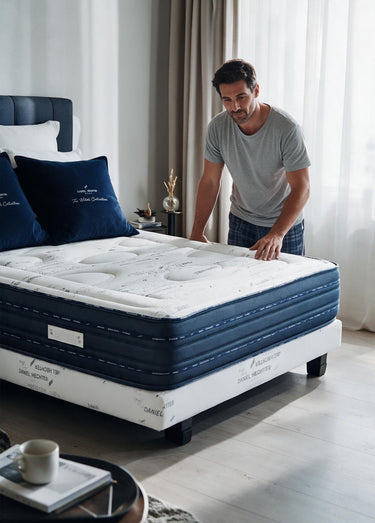 Matelas ferme, mousse à mémoire de forme Blanc