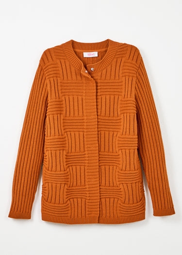 Gilet en maille reliefée avec laine Epice