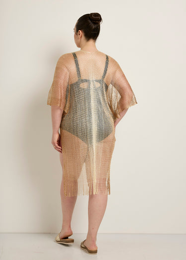 Robe de plage en maille multicolore Dore