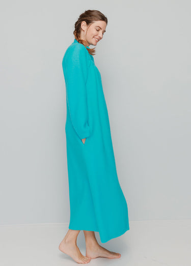 Peignoir zippé maille Courtelle® Vert