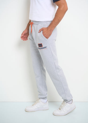 Pantalon de jogging lien contrasté Gris Melange