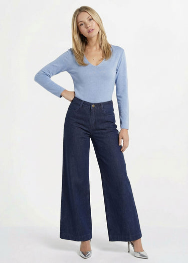 Jean large taille haute, spécial GRANDE Brut